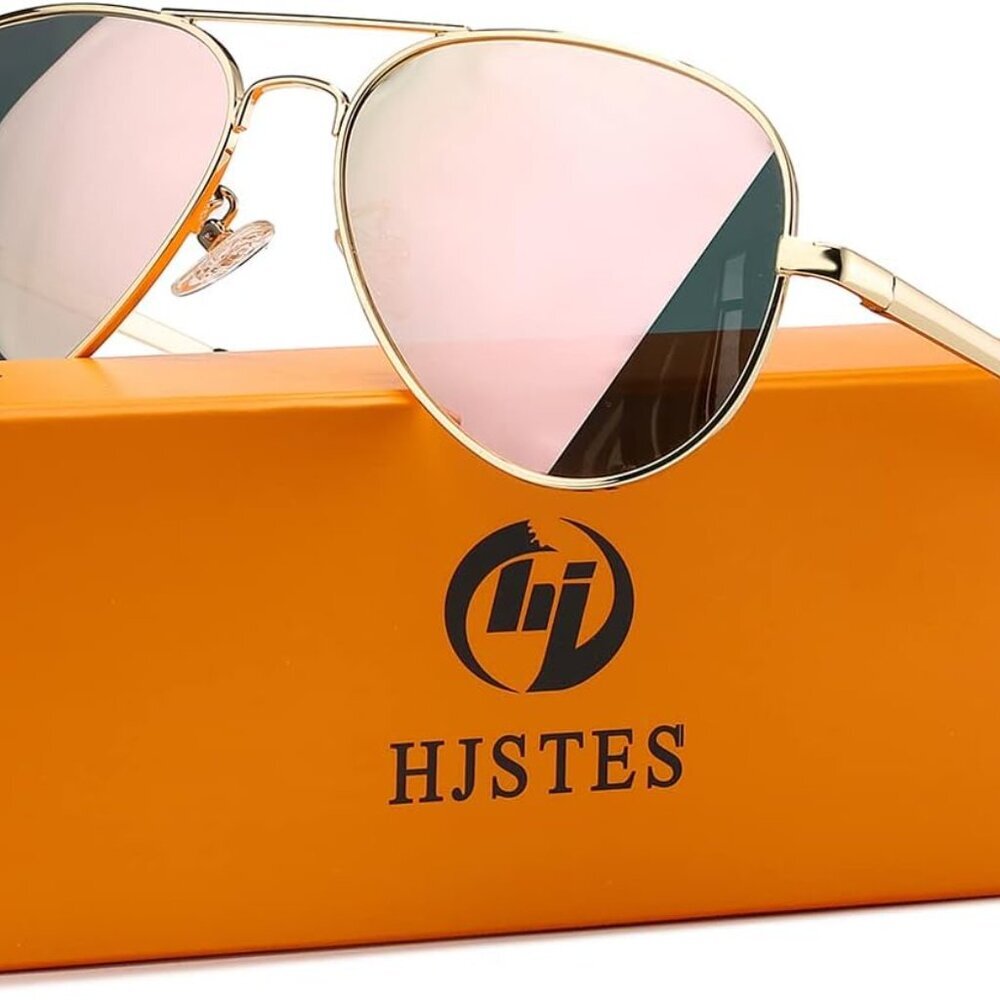 Polarized Kids Aviator Sunglasses for Girls Boys Classic Juniors Glasses UV400 P - Picture 4 of 9